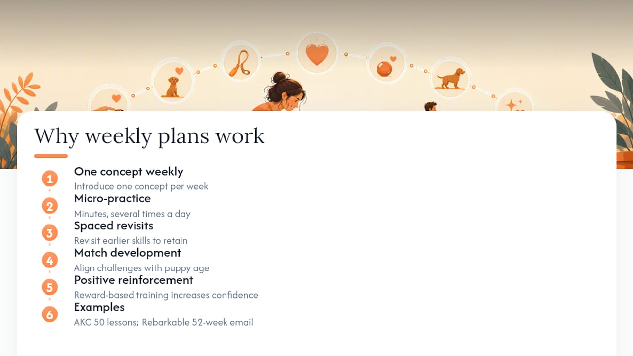 Why does a structured weekly plan actually work? — overview diagram