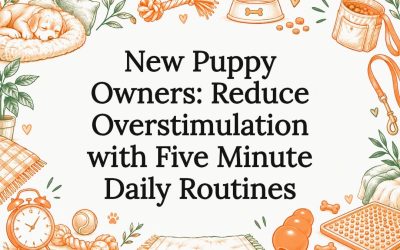 New Puppy Owners: Reduce Overstimulation with Five Minute Daily Routines
