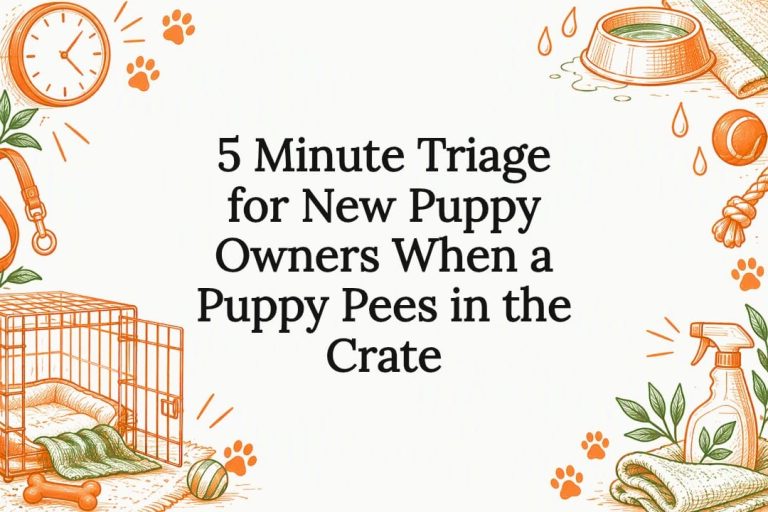 5 Minute Triage for New Puppy Owners When a Puppy Pees in the Crate