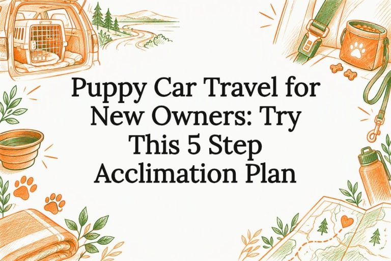 Puppy Car Travel for New Owners: Try This 5 Step Acclimation Plan