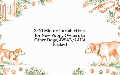 3–10 Minute Introductions for New Puppy Owners to Other Dogs, AVSAB/AAHA Backed