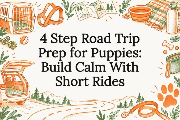 4 Step Road Trip Prep for Puppies: Build Calm With Short Rides